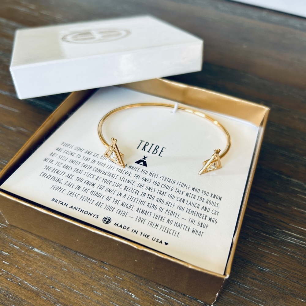 Bryan Anthonys Gold "Tribe" Friendship Cuff Bracelet - New - Picture 3 of 5